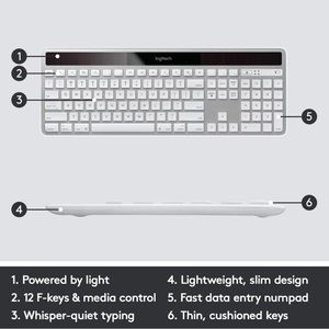 Logitech K750 Solar powered keyboard for Mac